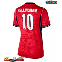 Camisa de Futebol Inglaterra Jude Bellingham #10 Equipamento Secundário Mulheres Mundo 2026 Manga Curta